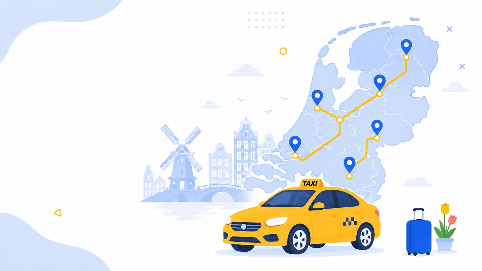 LTS Taxi rijdt naar bestemmingen door heel Nederland